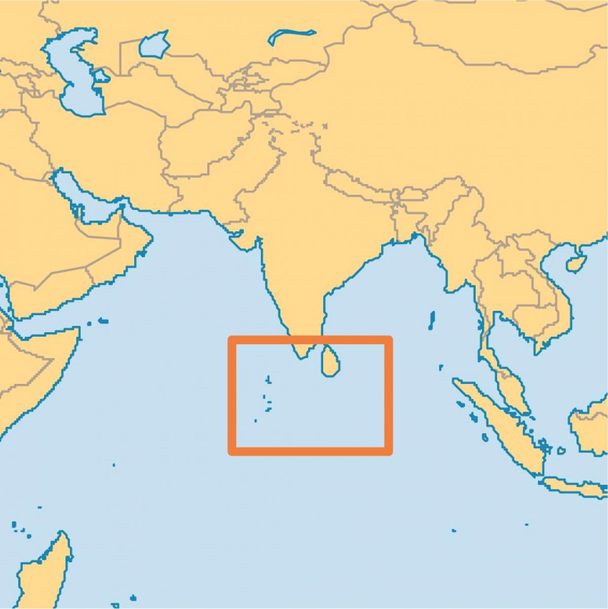 μαλδίβες νησί τοποθεσία στο χάρτη του κόσμου