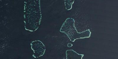 Χάρτης της μαλδίβες δορυφορική